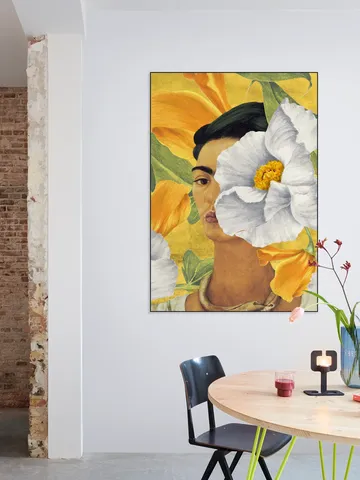 Frida in Yellow Garden