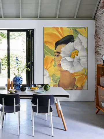 Frida in Yellow Garden