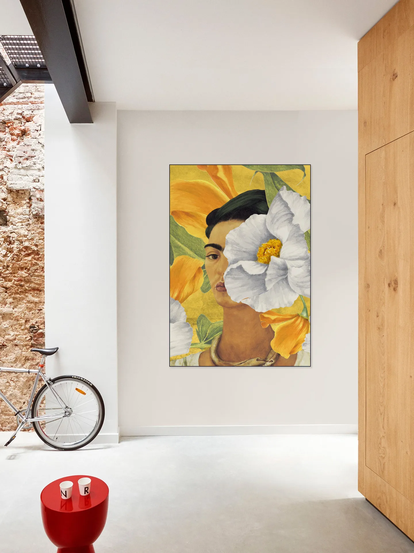 Frida in Yellow Garden
