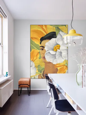 Frida in Yellow Garden