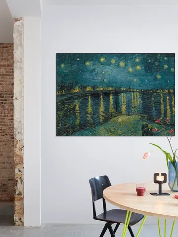 Sternennacht über der Rhône