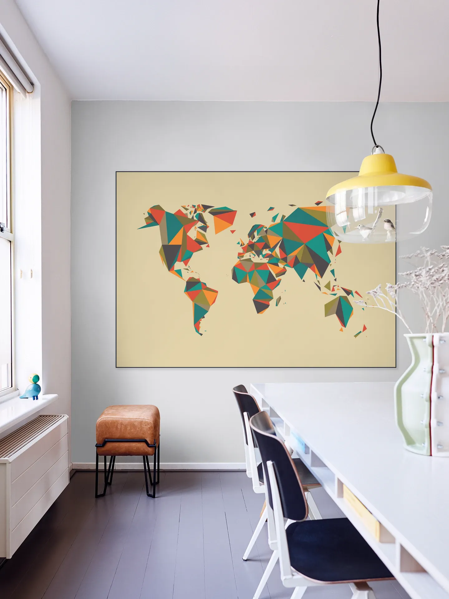 World Map 3D Autumn