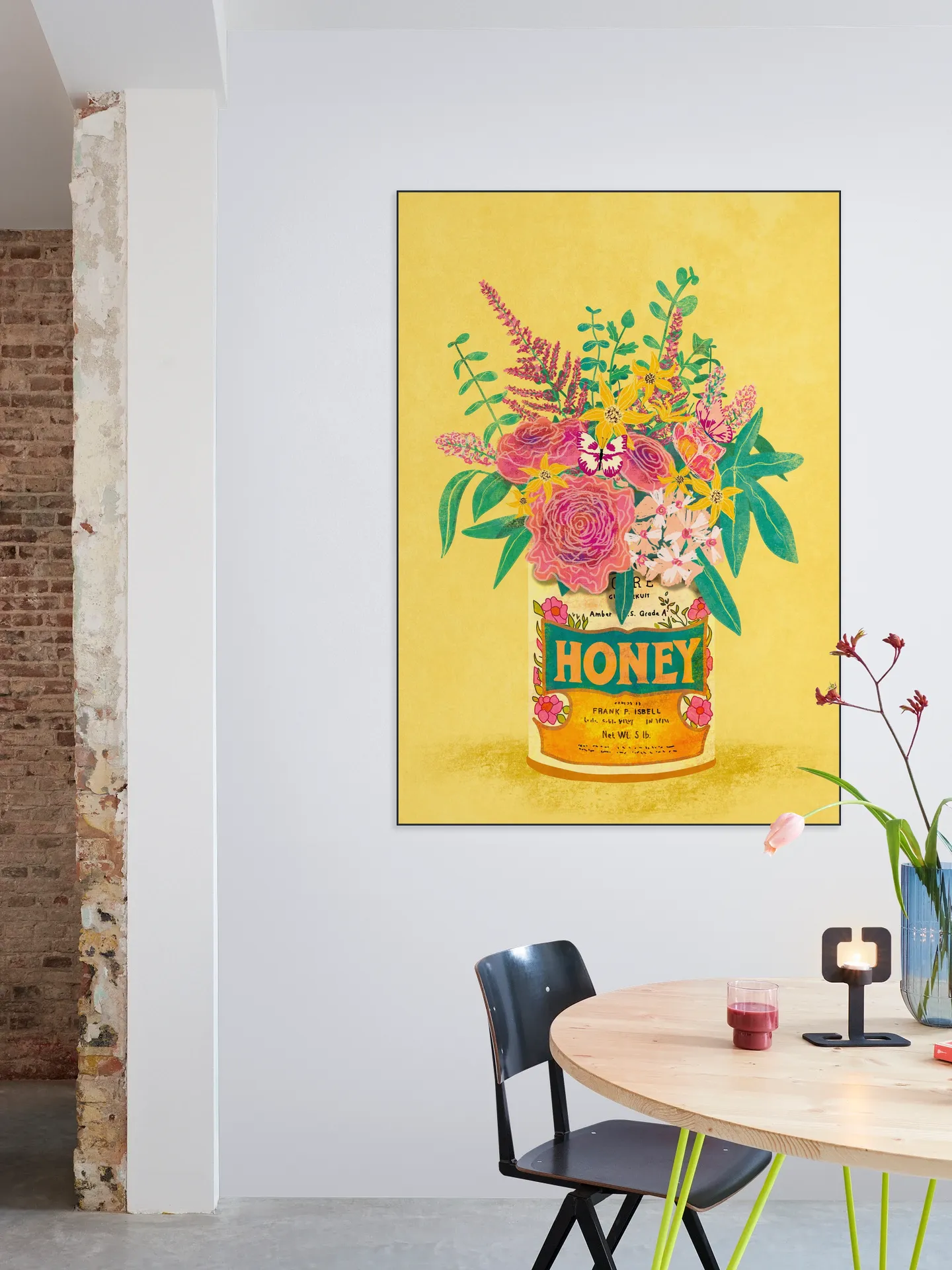 Flower in Honey can