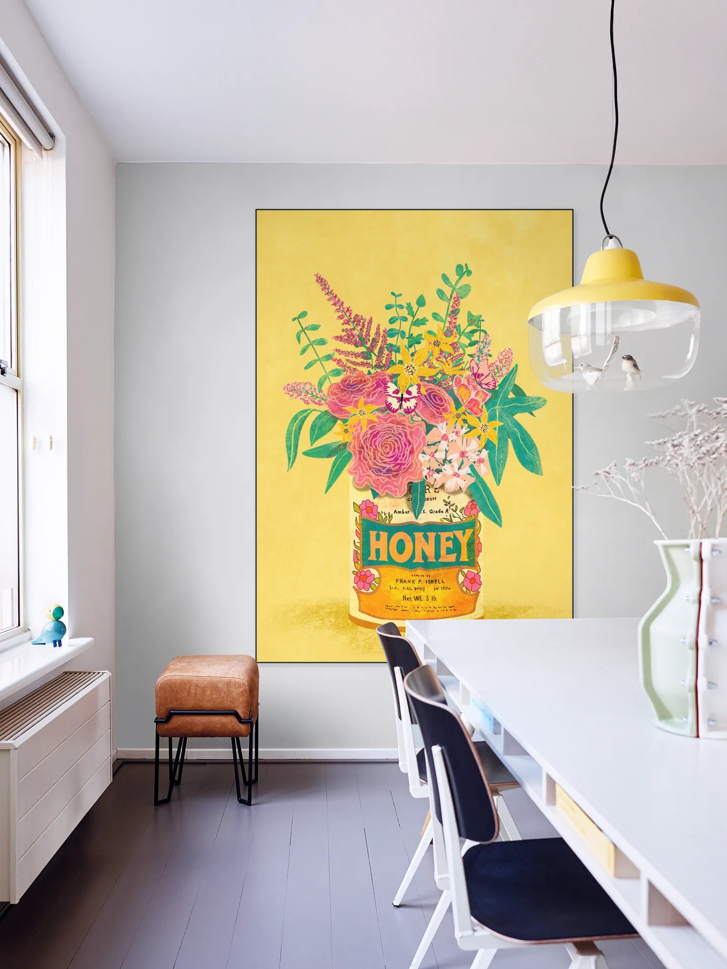 Flower in Honey can