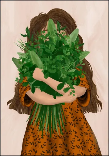 Girl With Posy