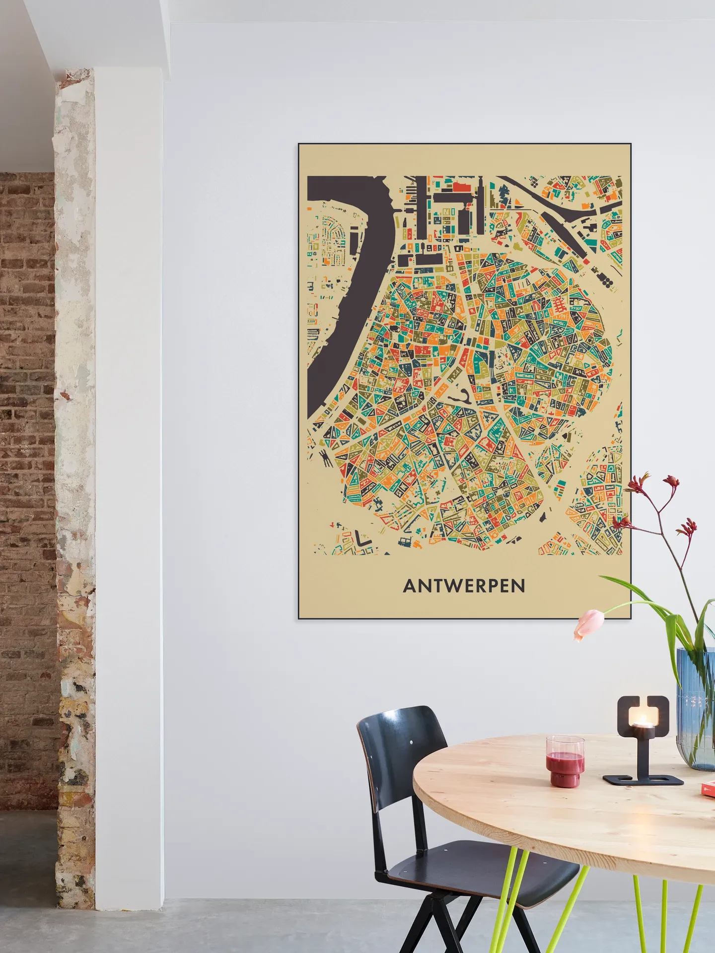 Antwerpen Mosaic Map