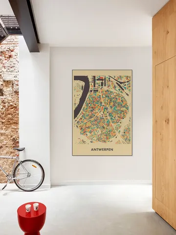 Antwerpen Mosaic Map