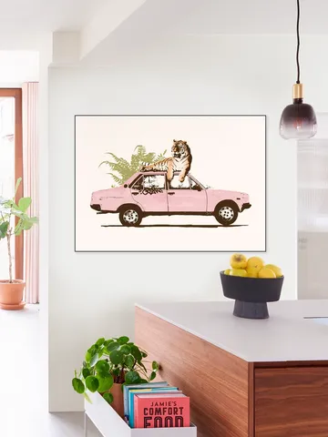 Tiger on Car