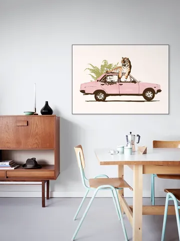 Tiger on Car