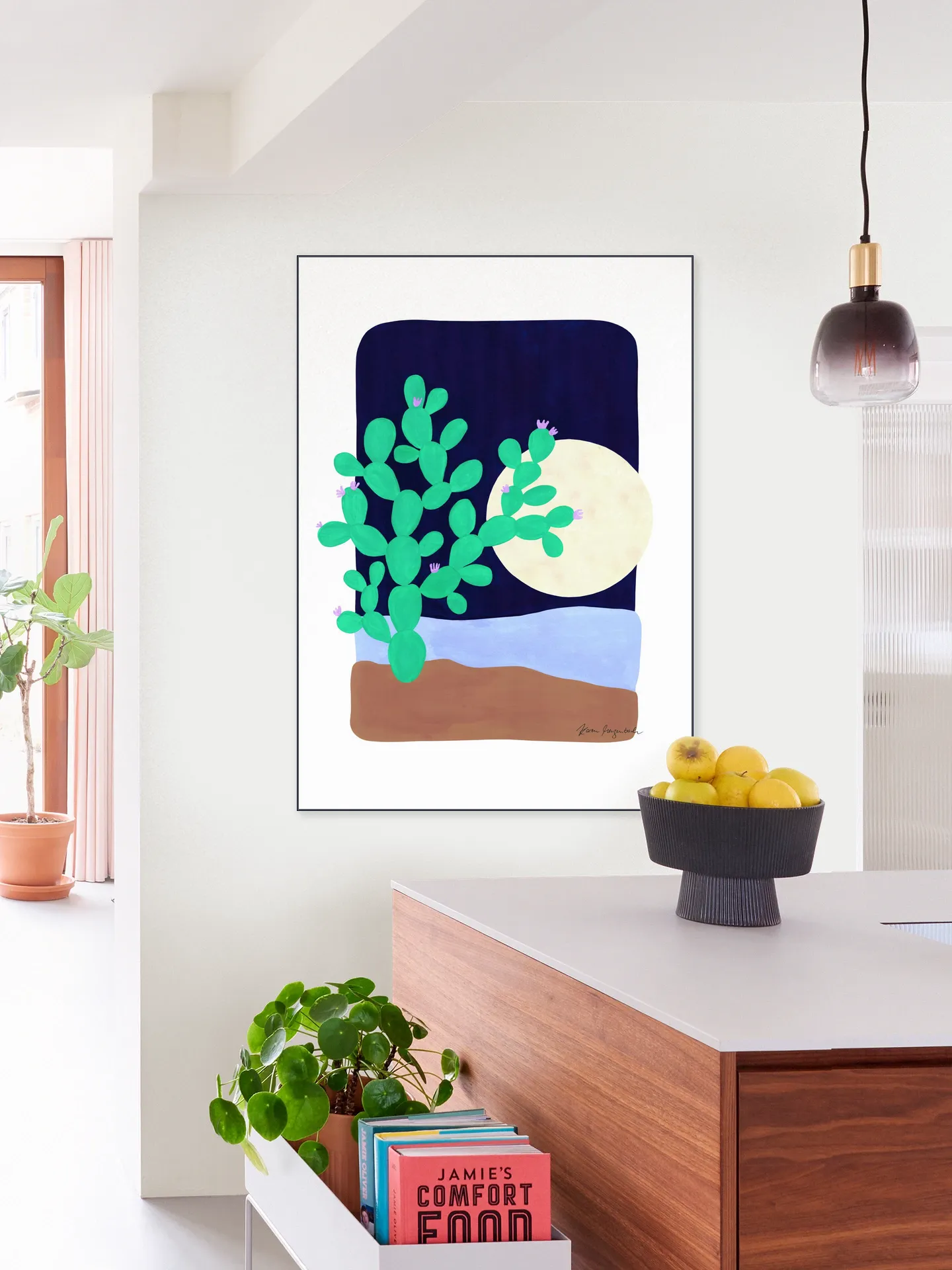 Cactus and Moonlight