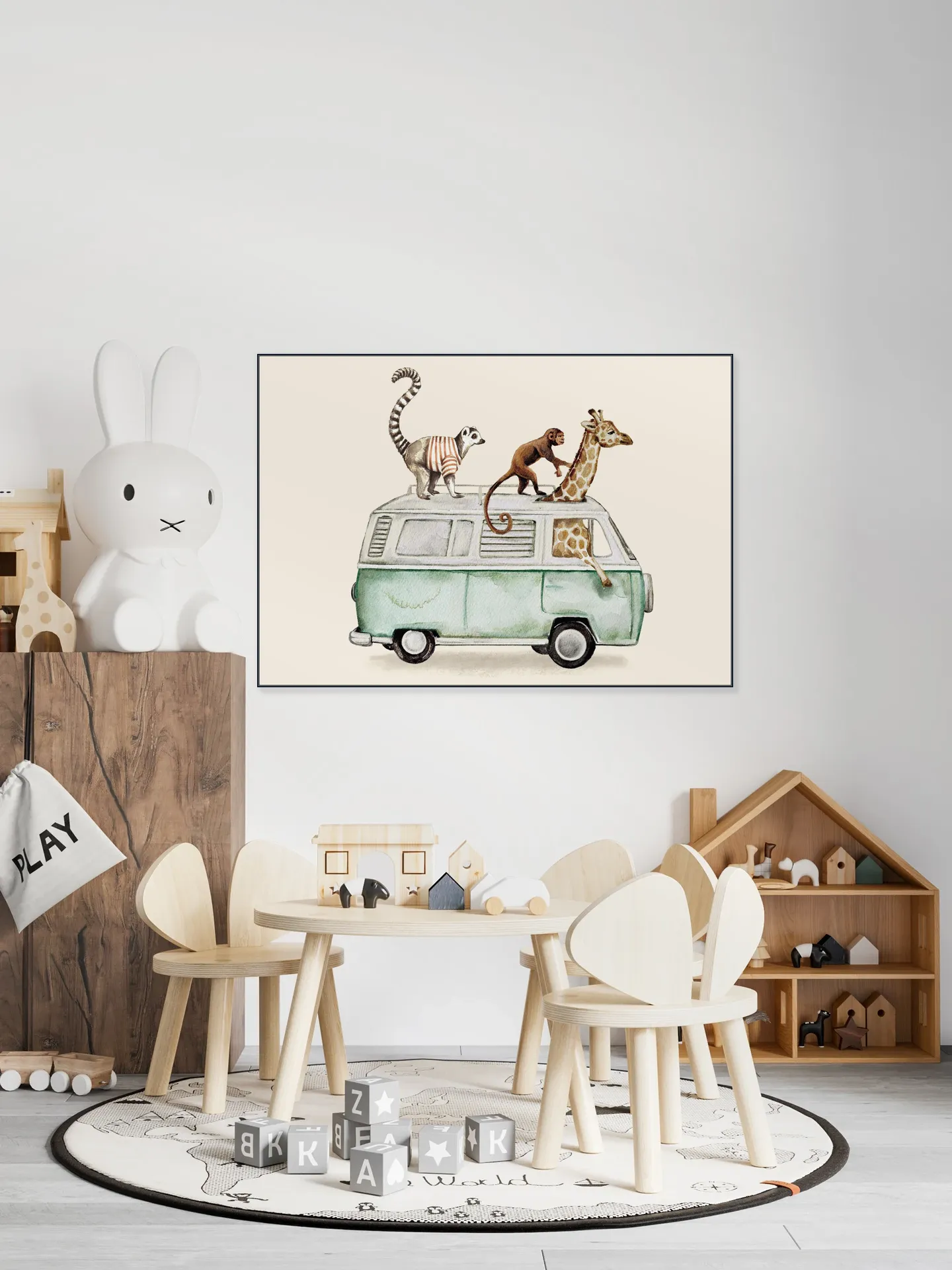 Van with Animals
