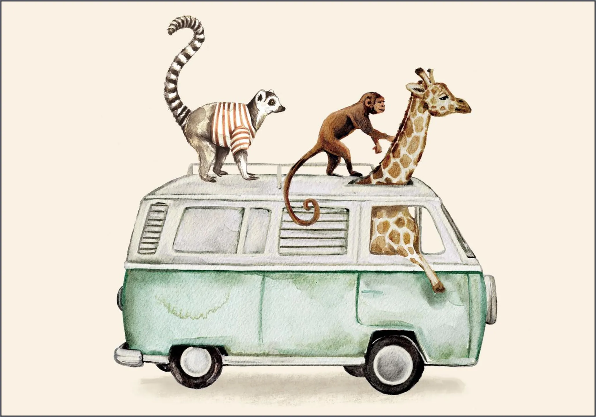 Van with Animals
