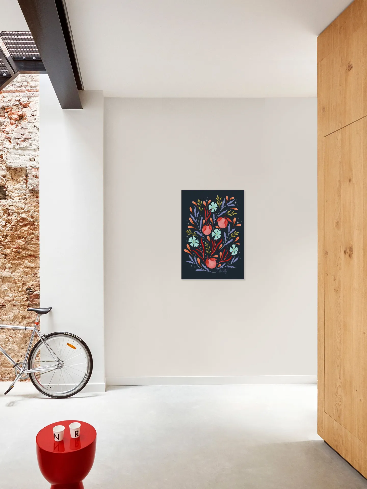 Wild Flowers and Oranges Coral