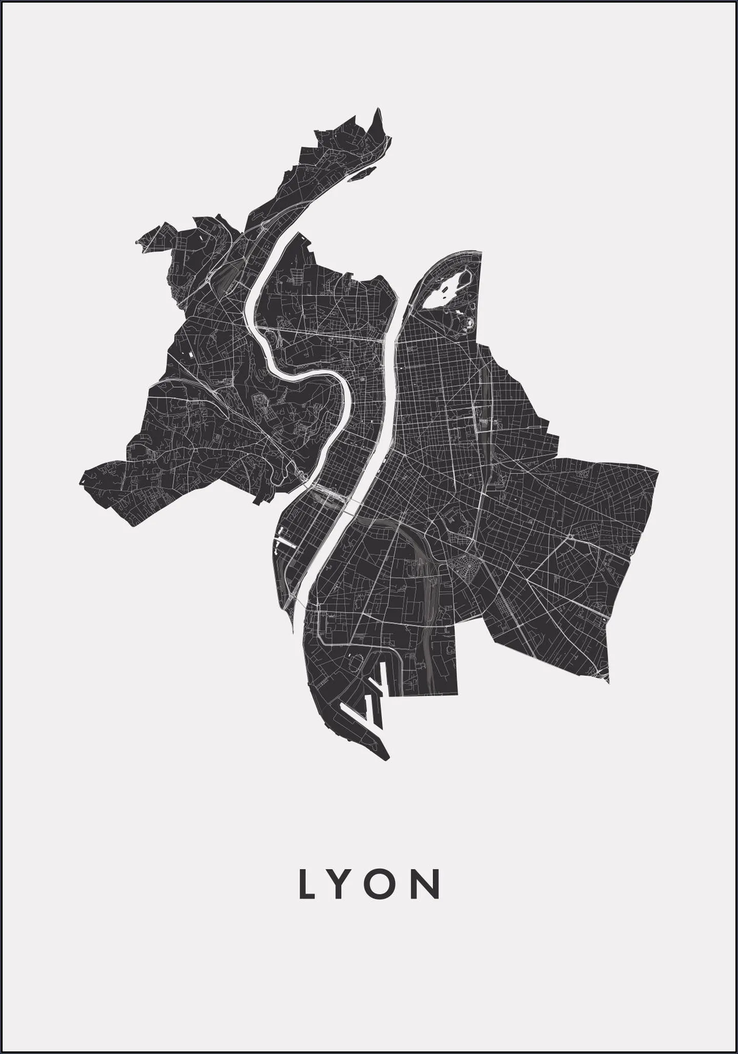 Lyon City Map