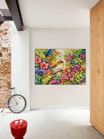 Goudhaantje Tussen Bloemen Jungle