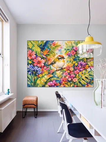 Goudhaantje Tussen Bloemen Jungle
