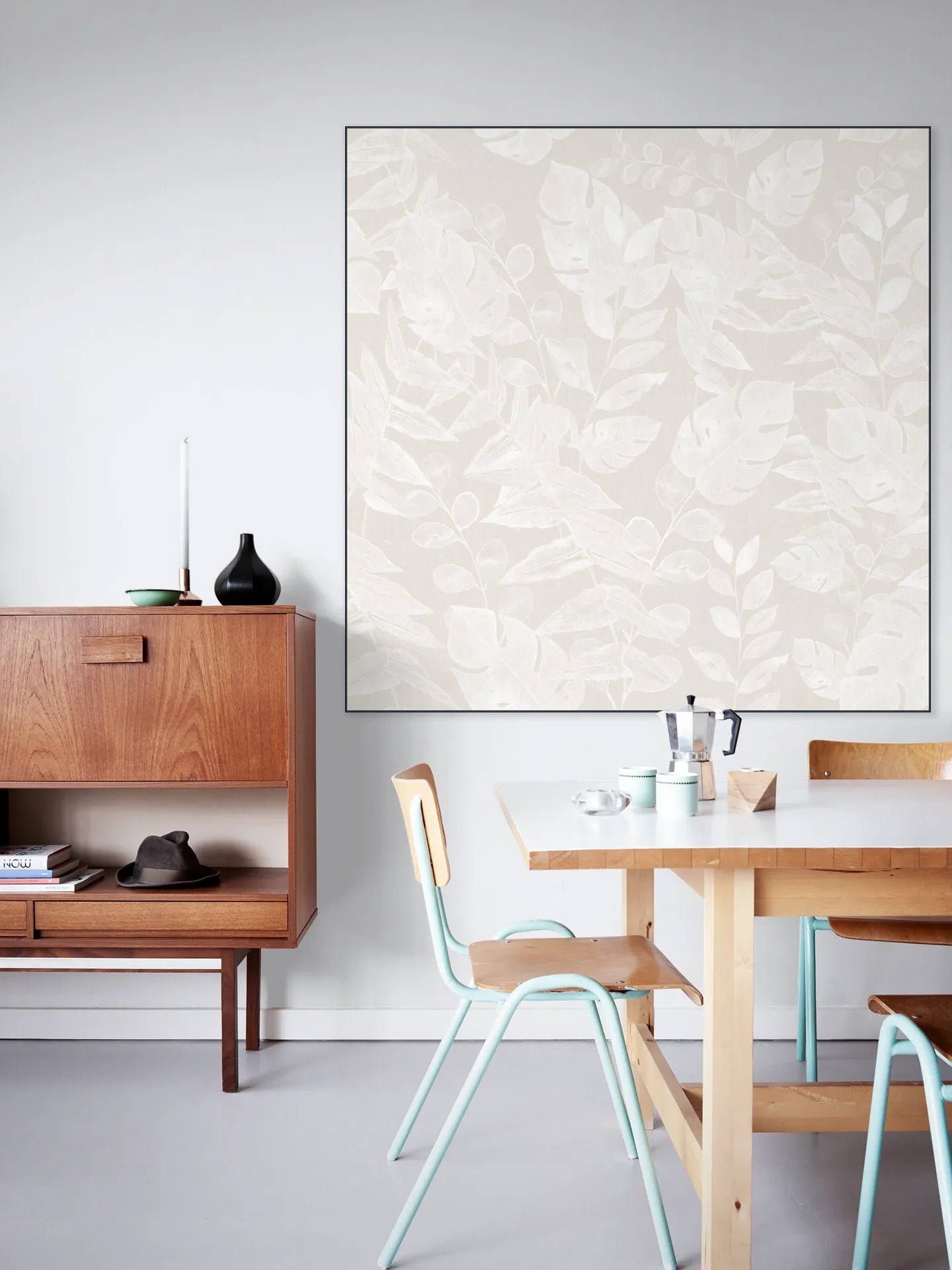 Watercolour botanical foliage neutral