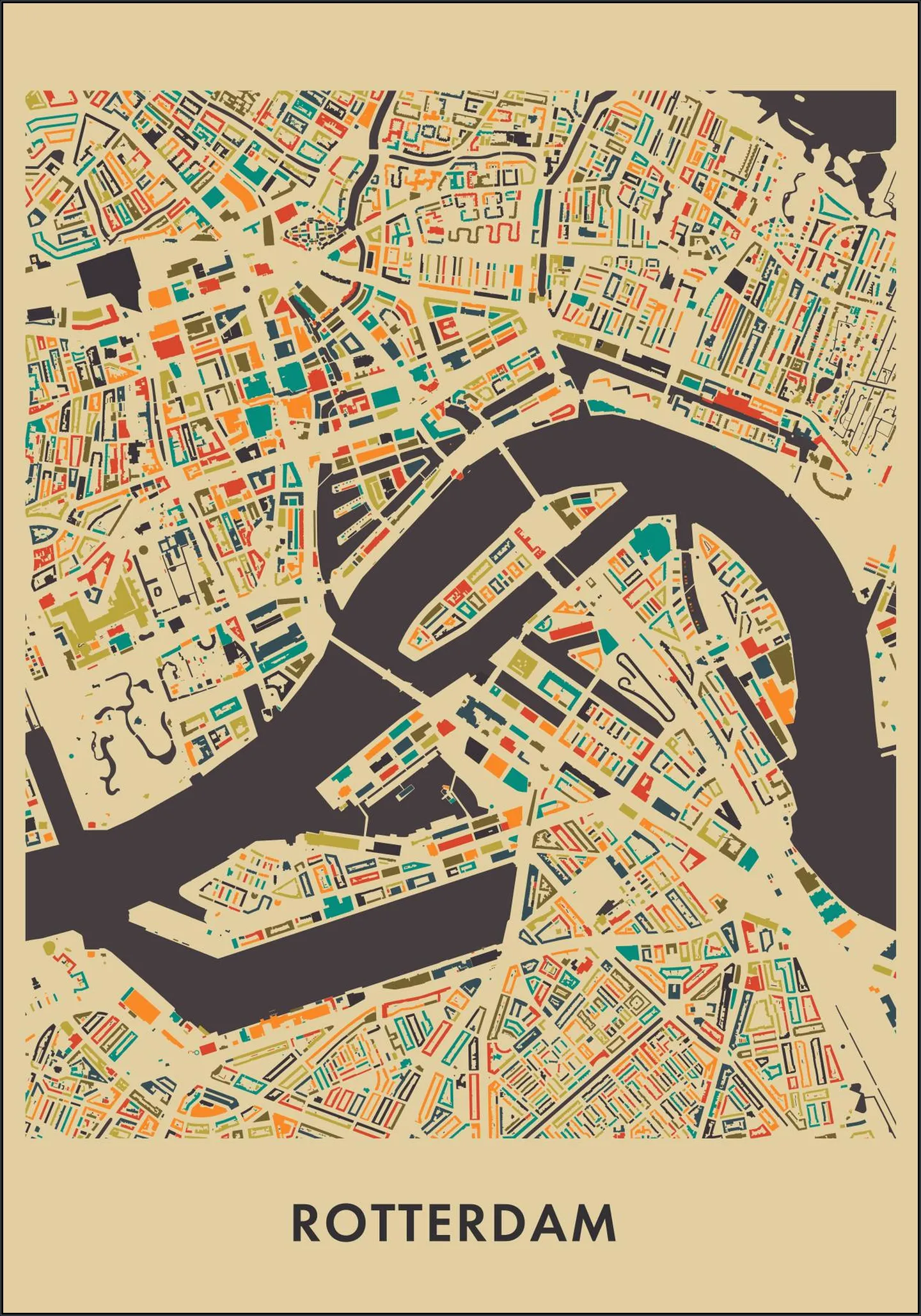 Rotterdam Mosaic Map