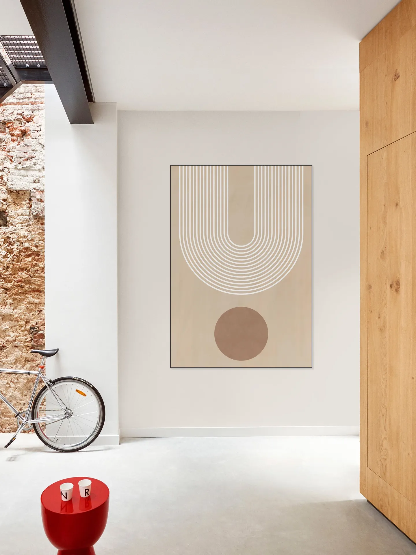 Beige Arc Poster No.3