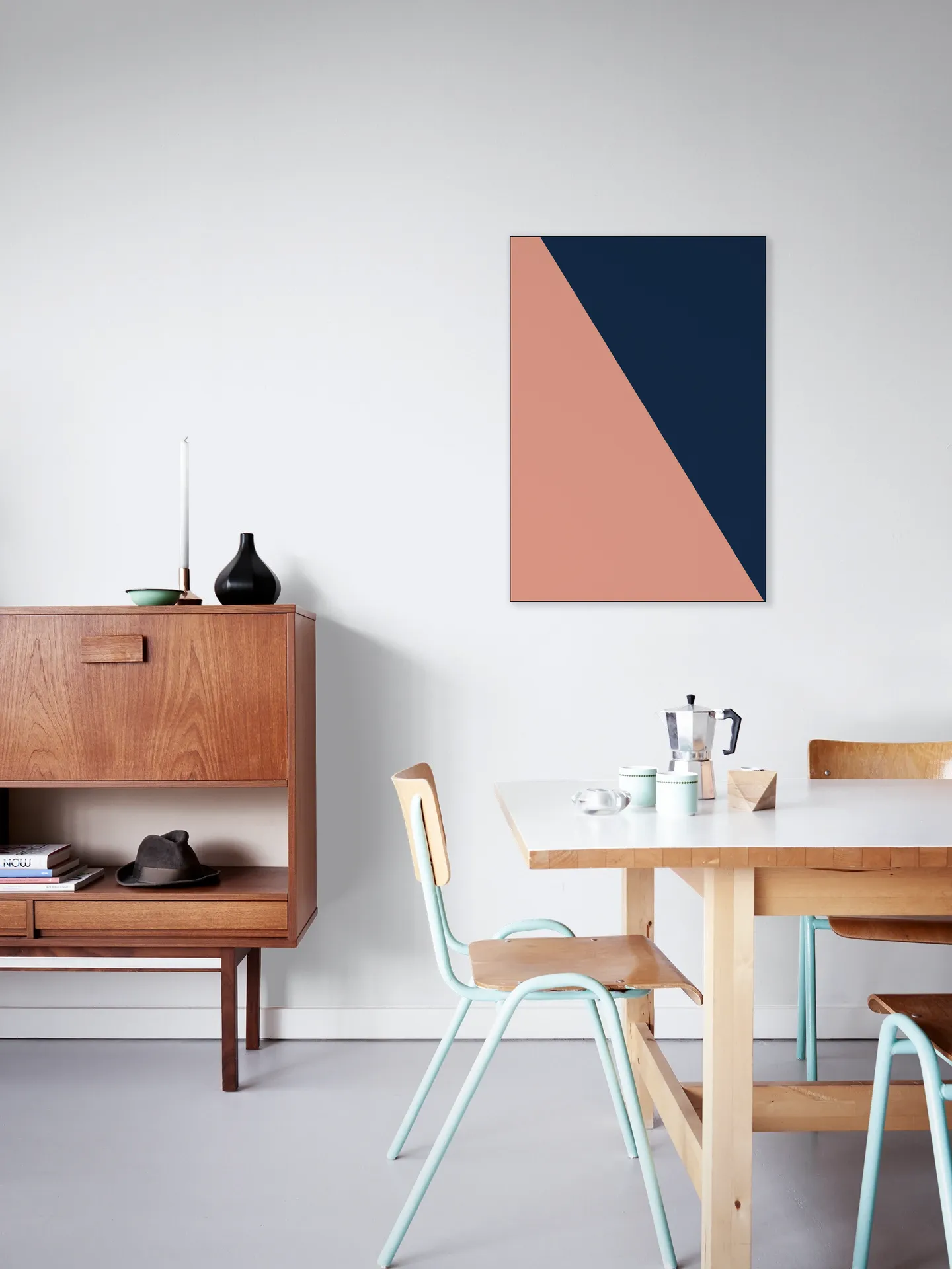 Color blocking - Pink Blue