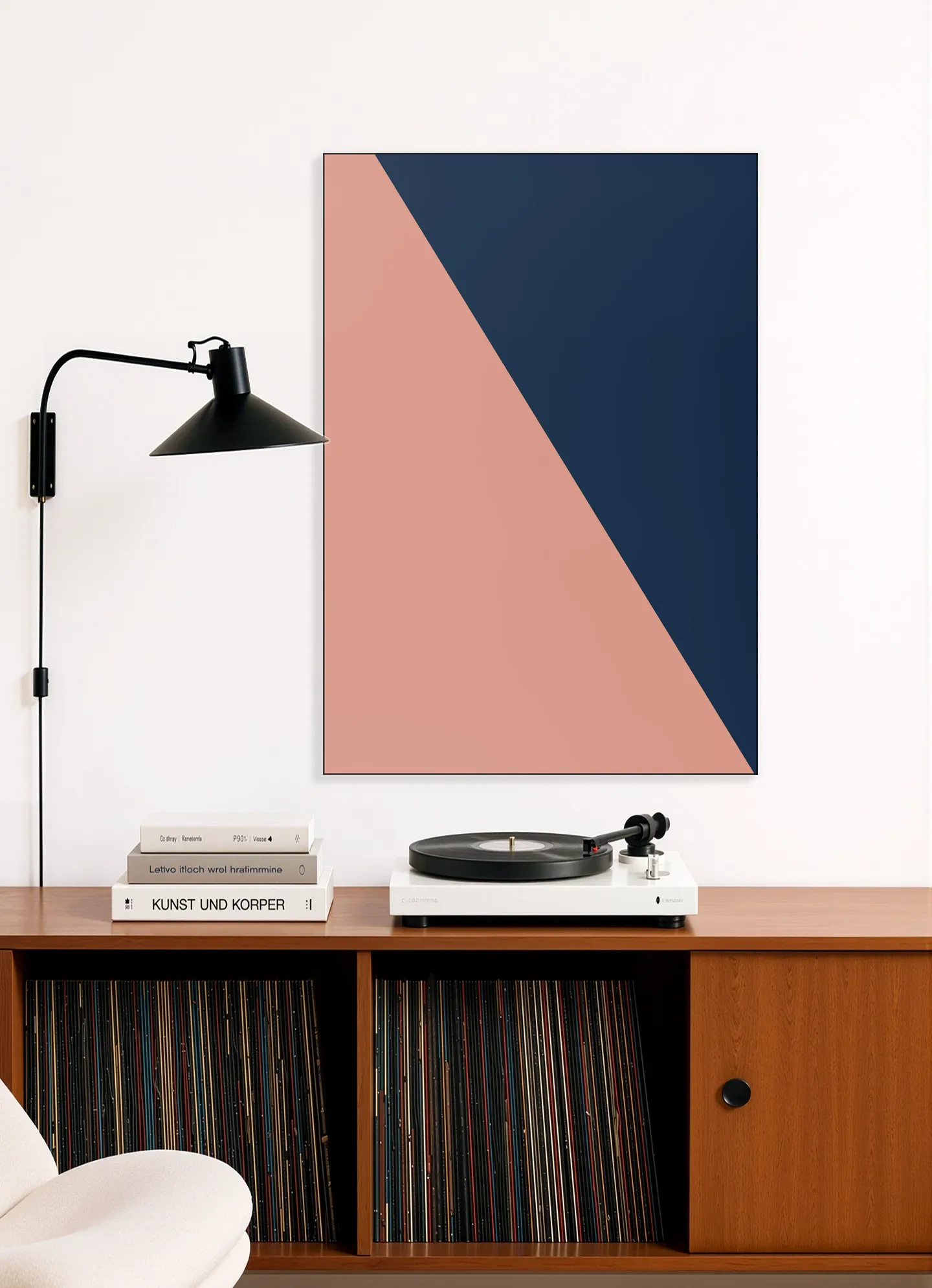 Color blocking - Pink Blue
