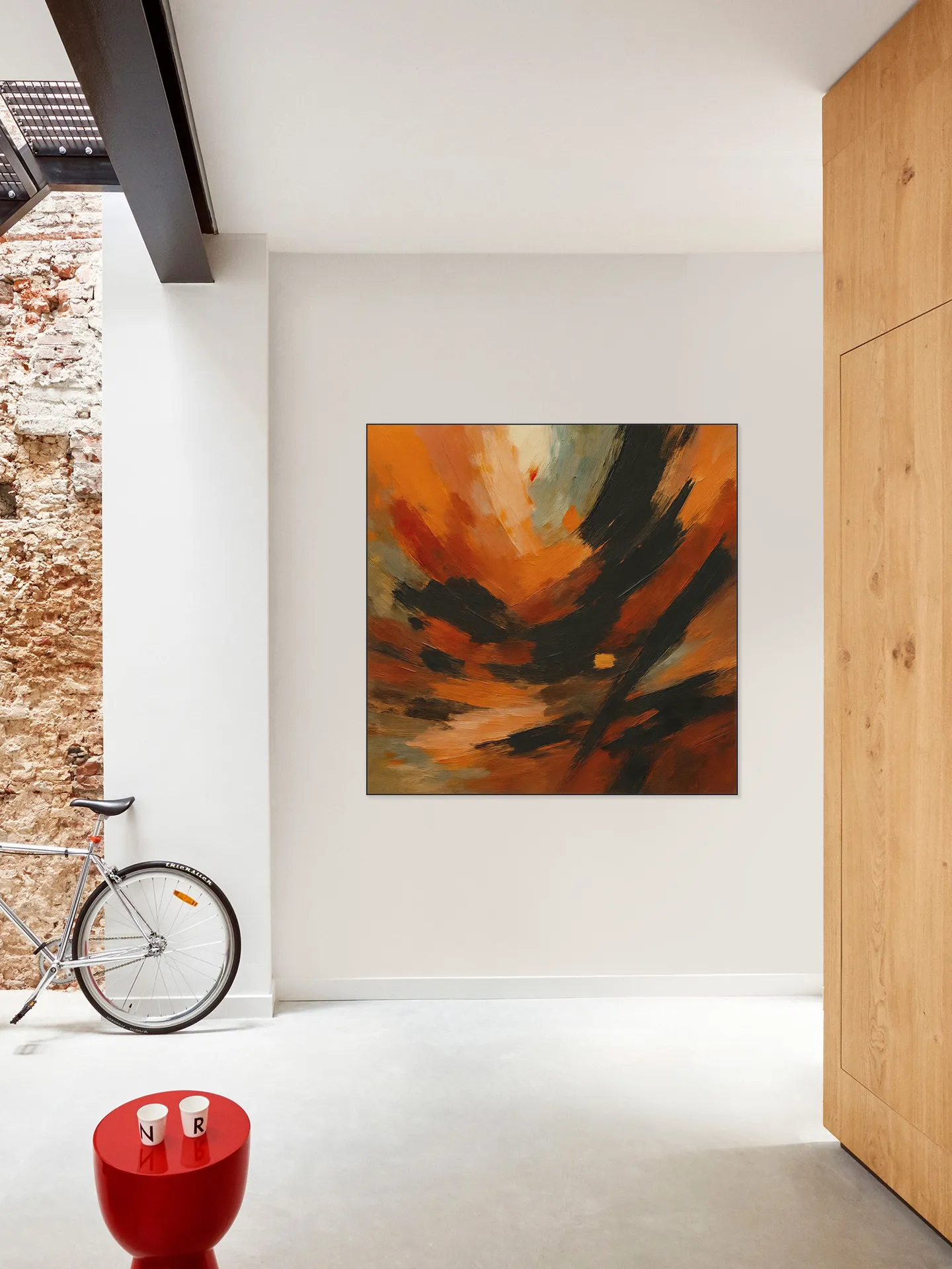 Abstract Copper Vortex