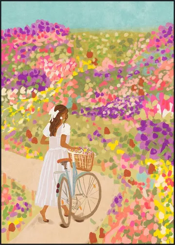 Cycling through the Flower Meadows