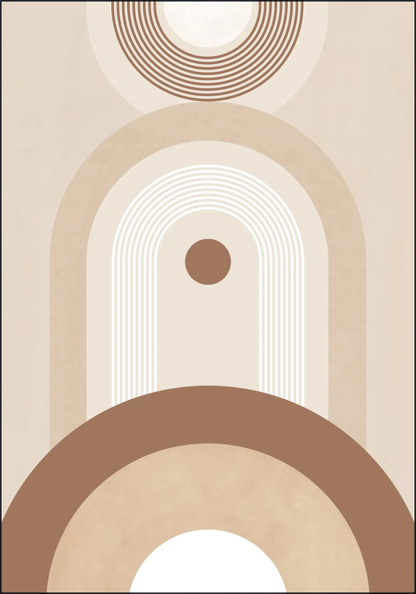 Beige Mid Century Poster No.2