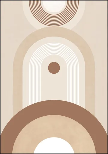 Beige Mid Century Poster No.2