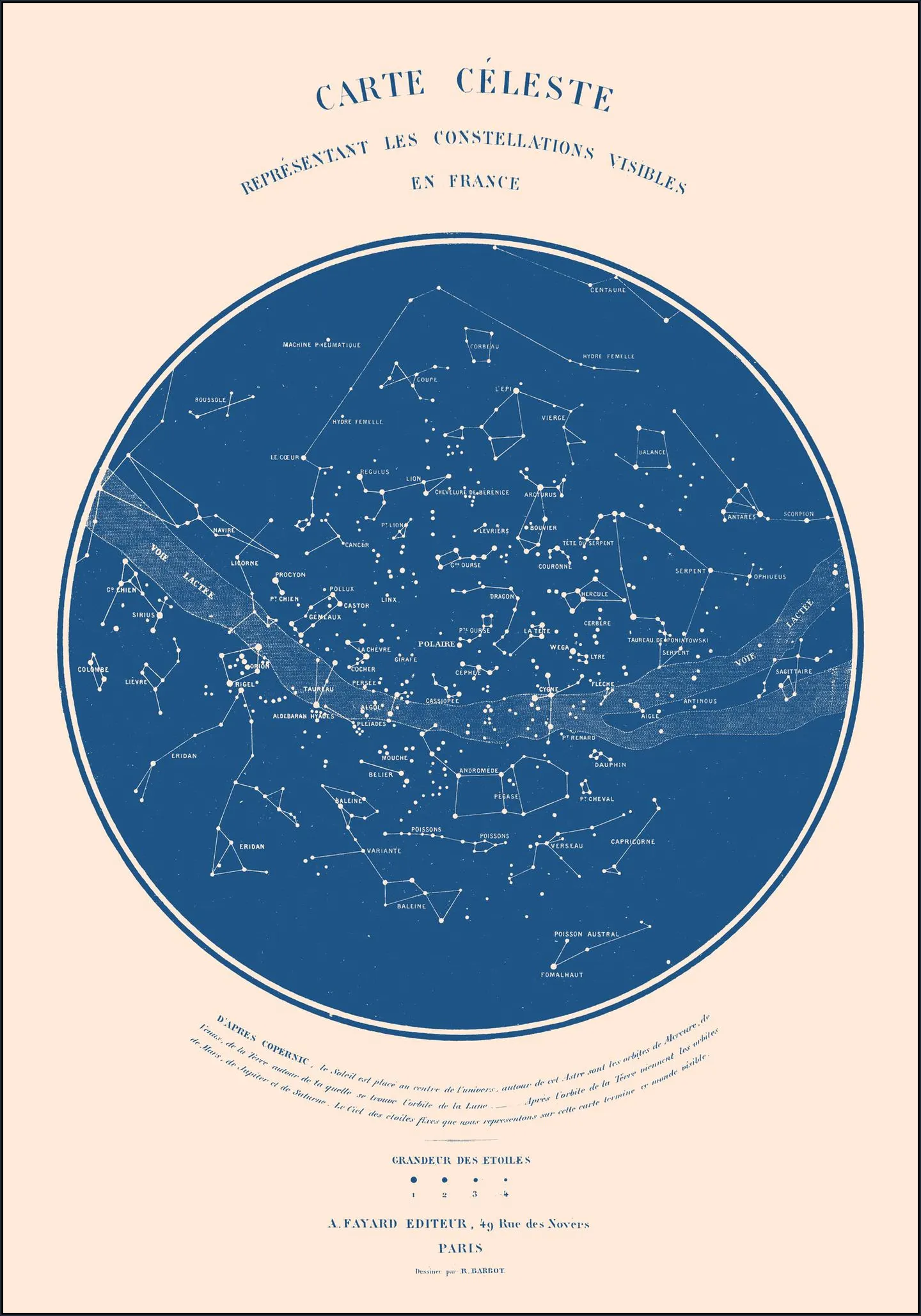Carte Celeste Blue