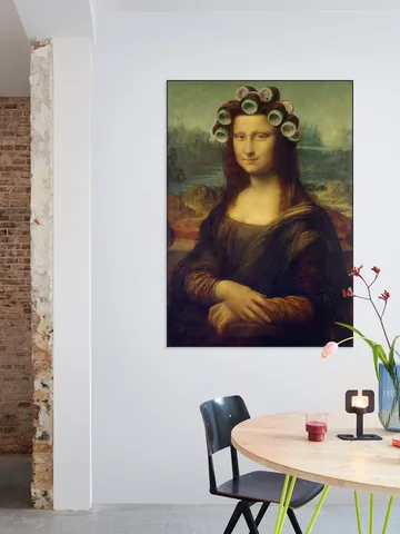 Mona Lisa - the curly girly edition