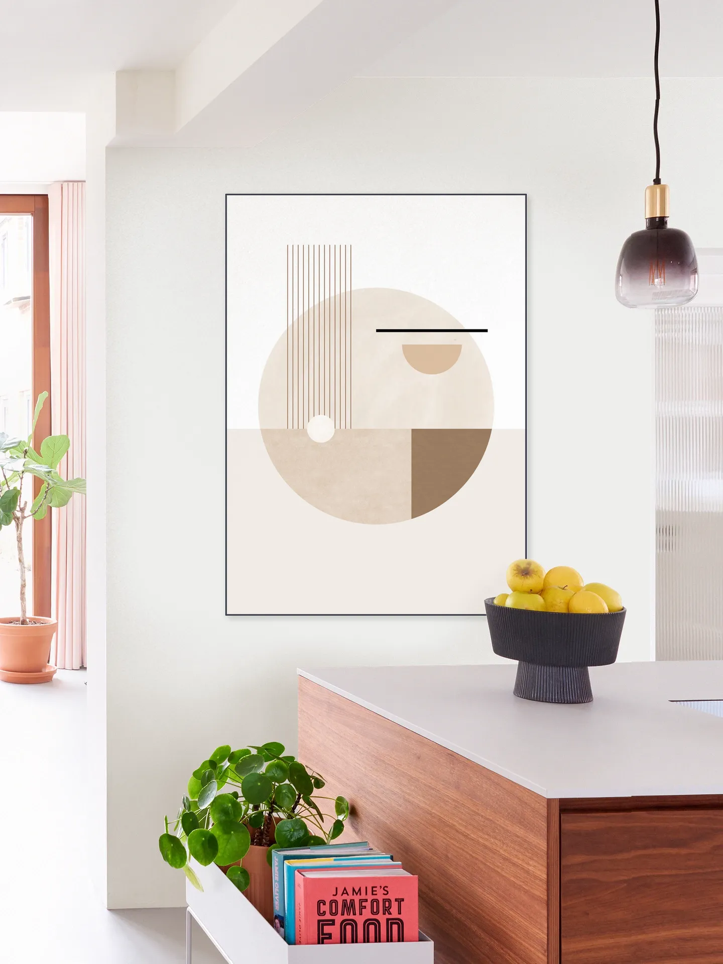 Neutral Semicircles Poster No.2