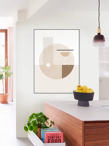 Neutral Semicircles Poster No.2
