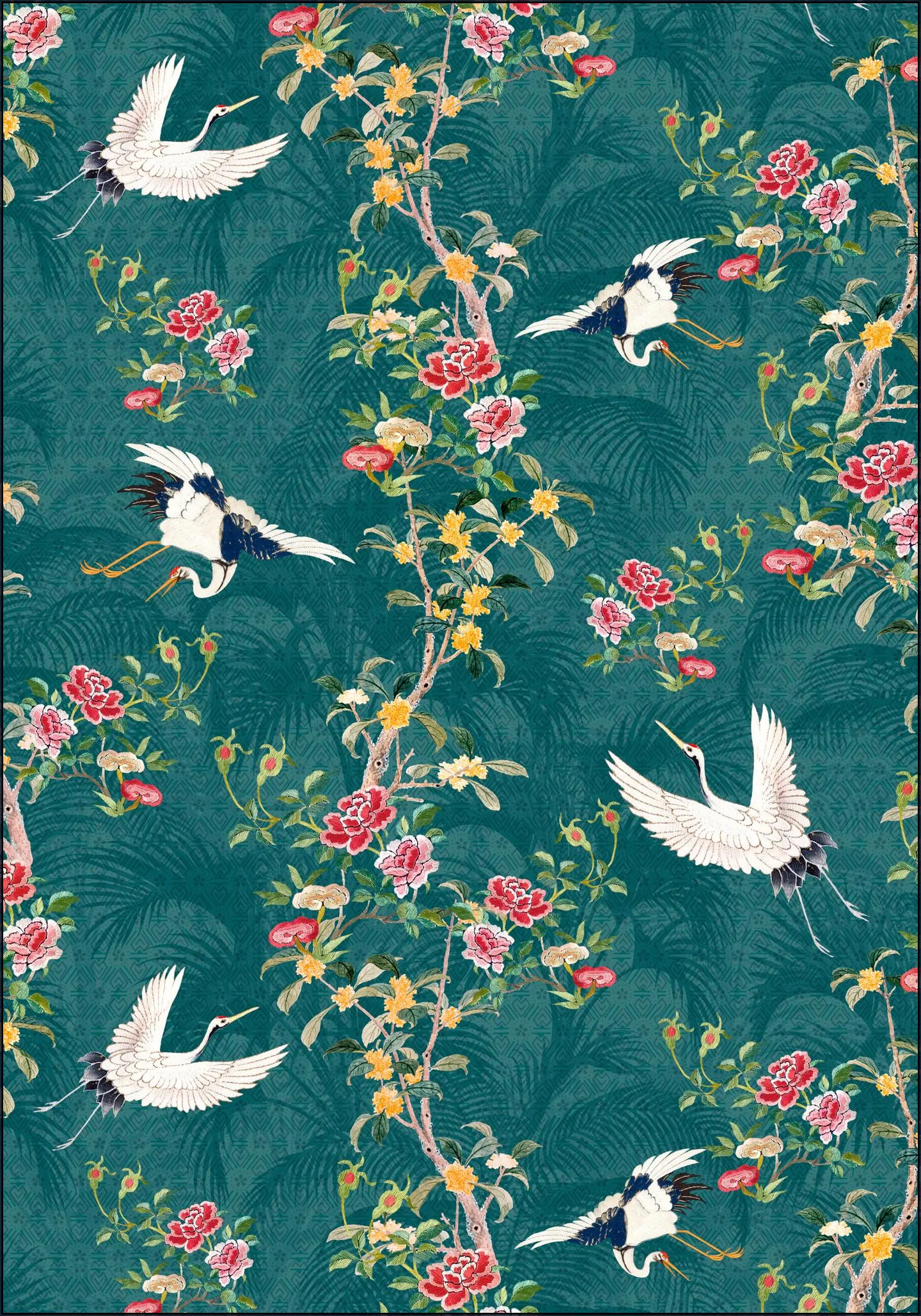 Chinoiserie Cranebirds