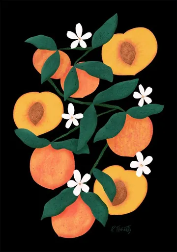 Summer Peaches black