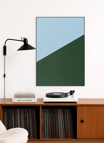 Color blocking - Blue Green