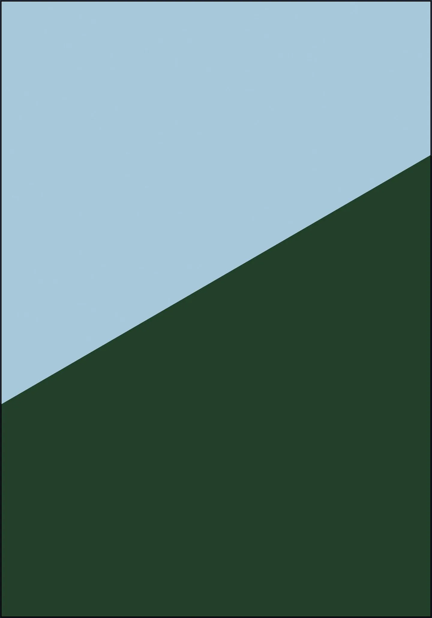 Color blocking - Blue Green