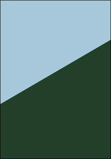 Color blocking - Blue Green
