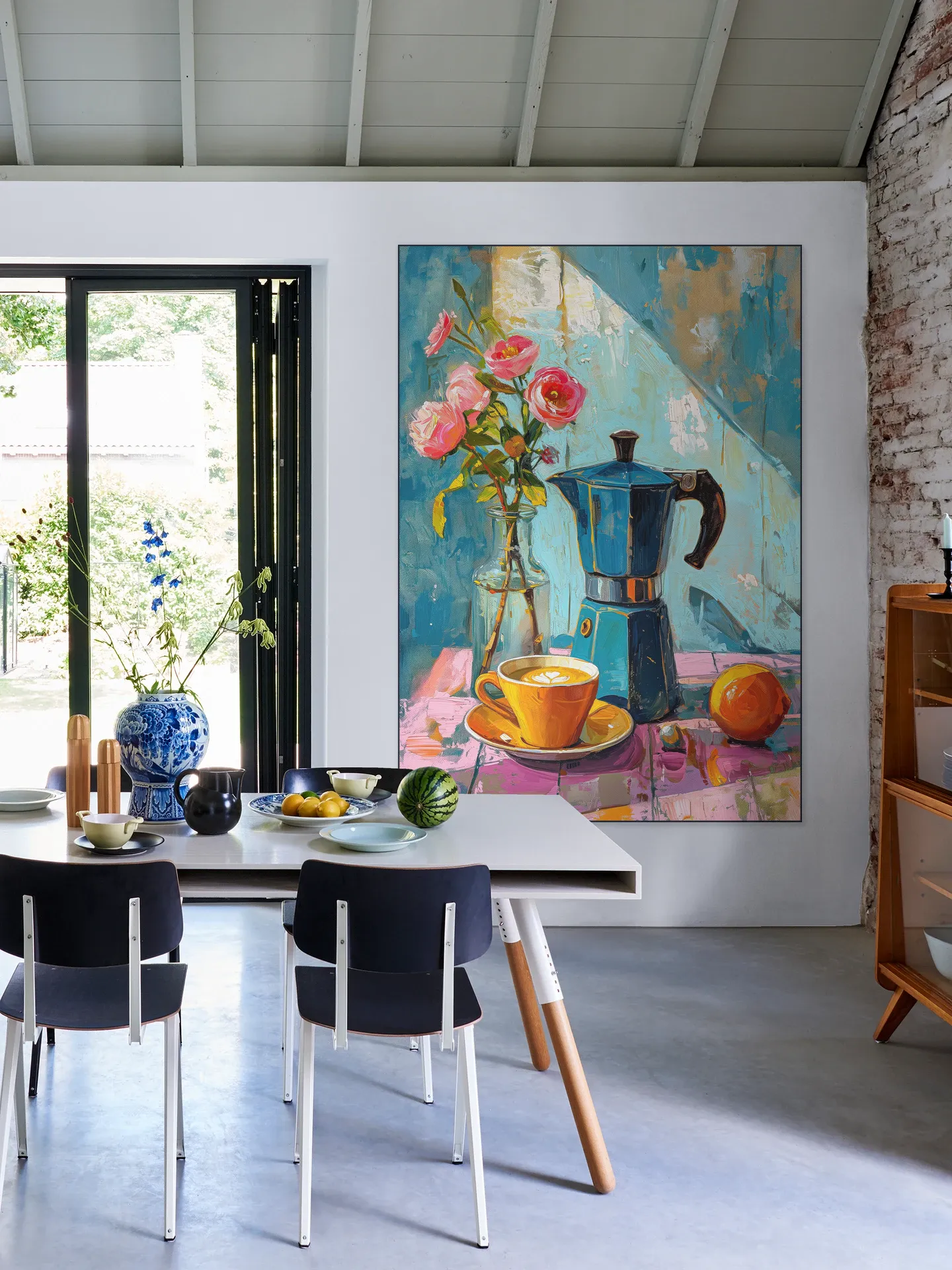 Painting of an Espresso Coffee Pot