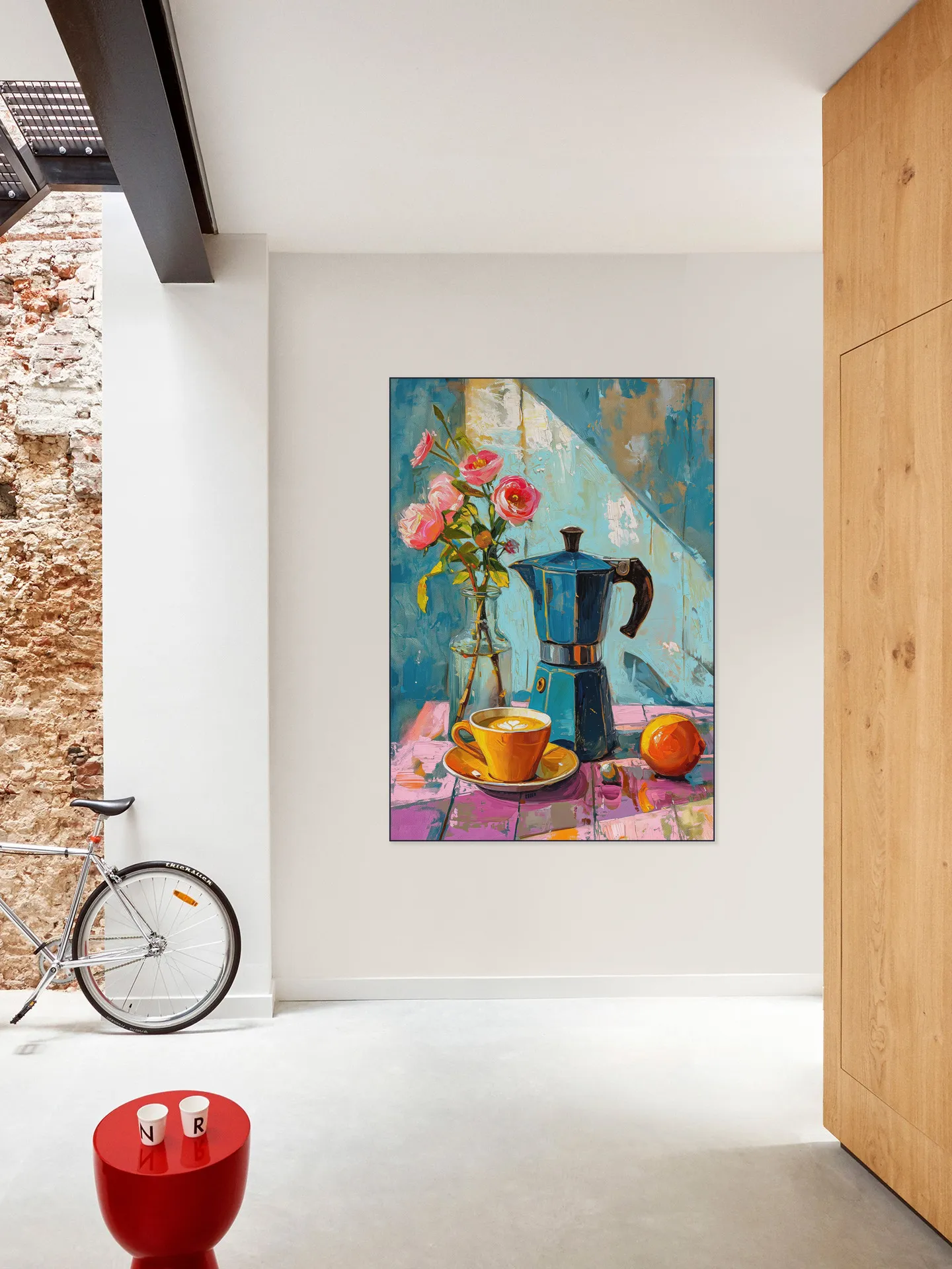 Painting of an Espresso Coffee Pot