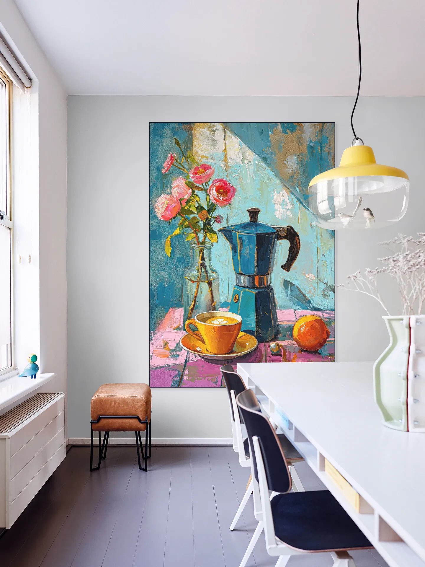Painting of an Espresso Coffee Pot