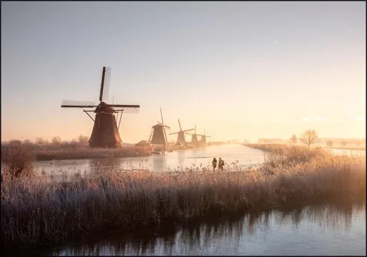 Dutch Sunrise at Kinderdijk