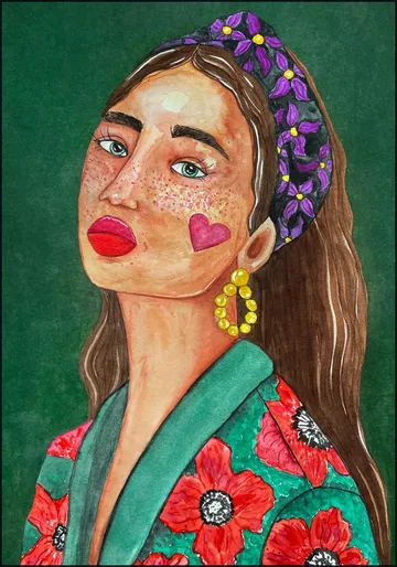 Girl with hairband