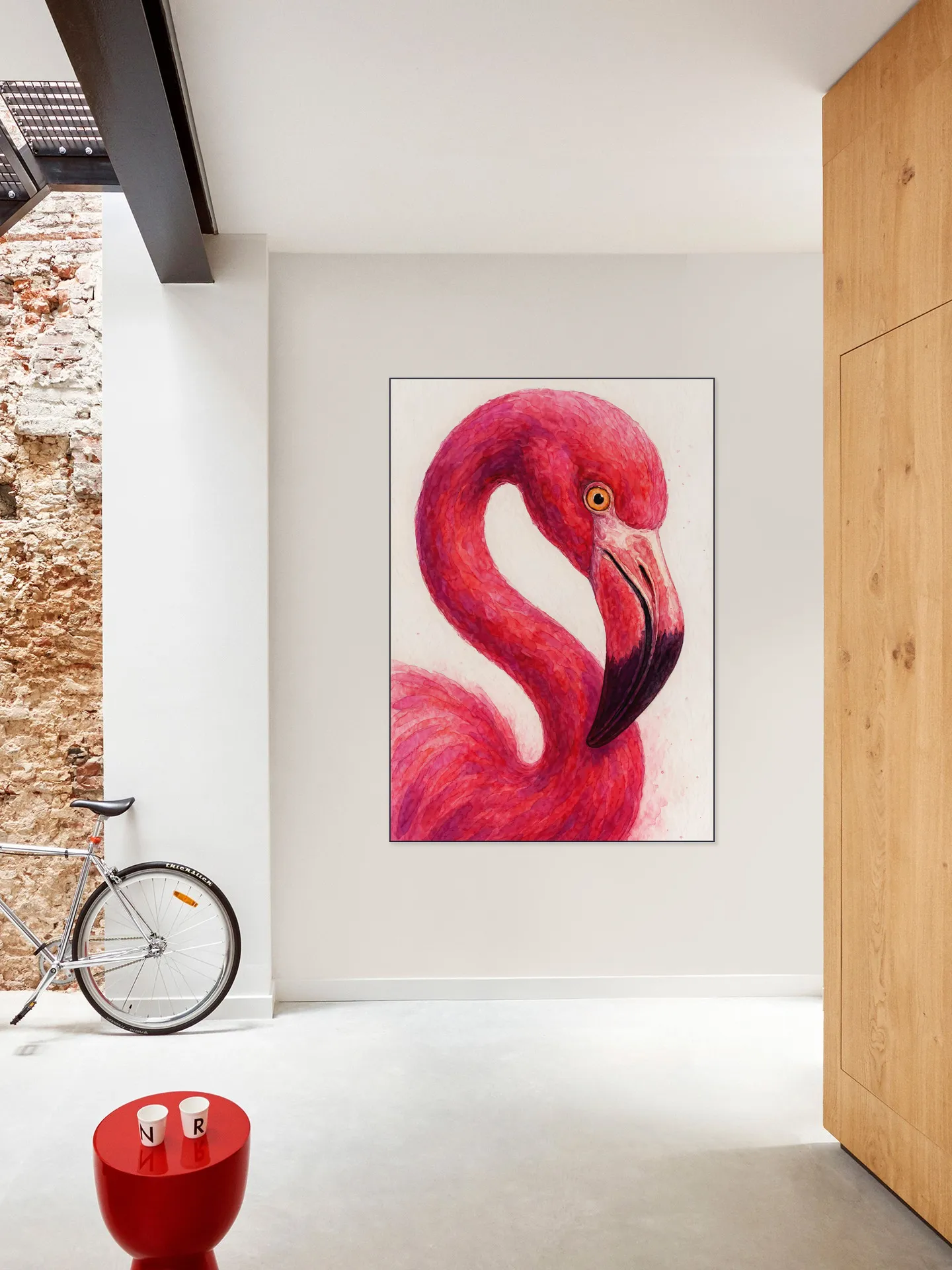 Vivid Pink Flamingo