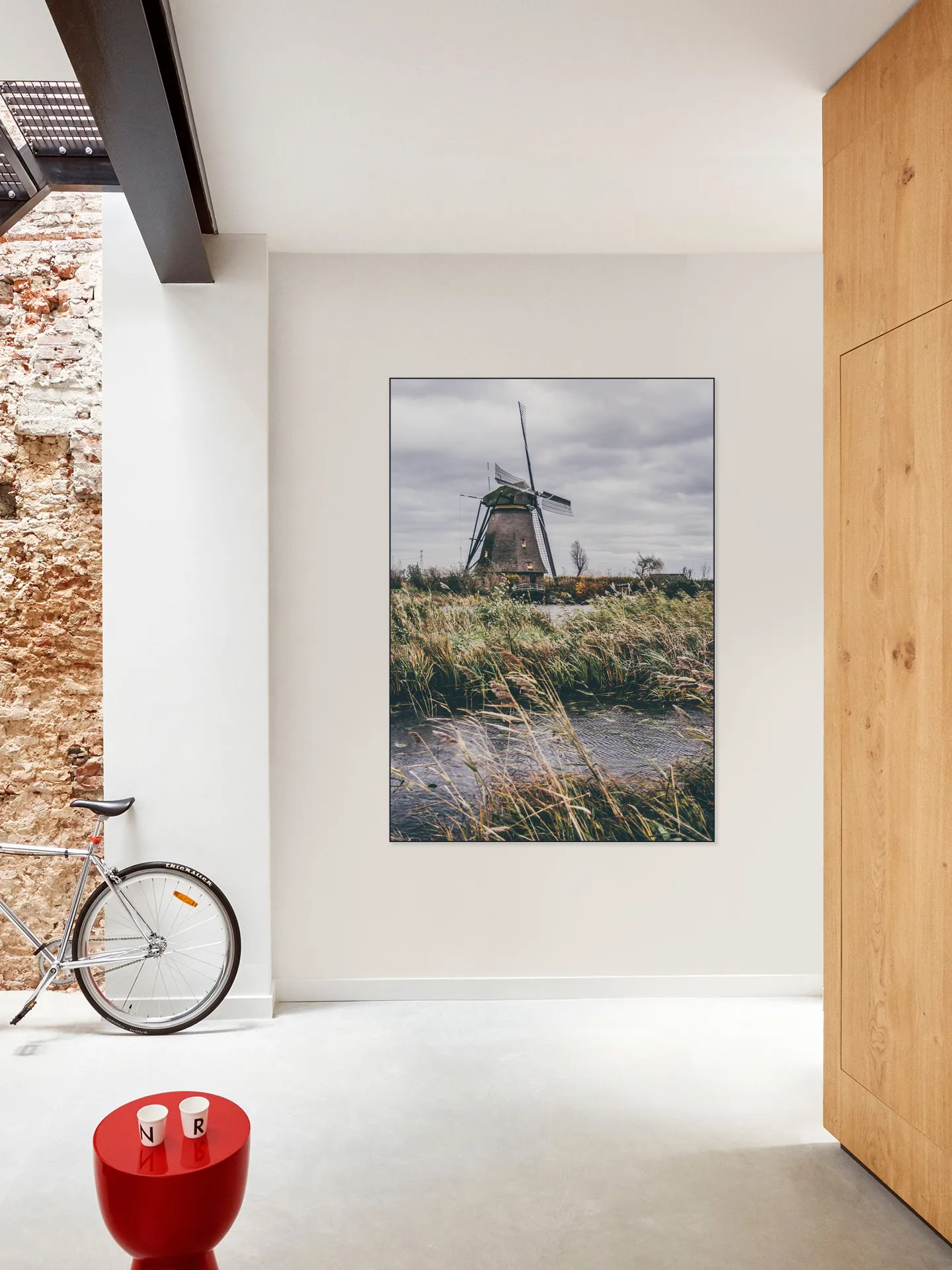 Storm in Kinderdijk