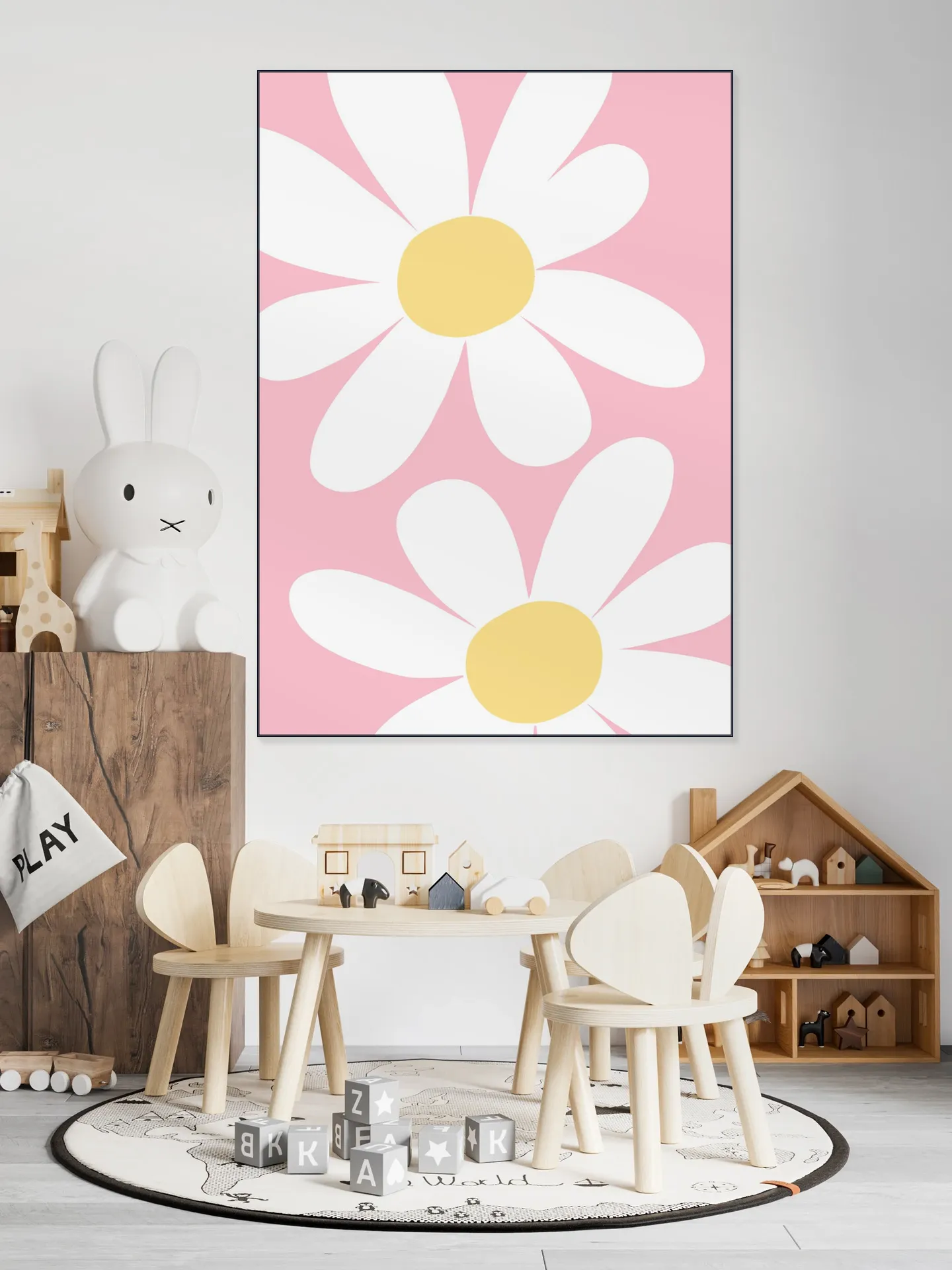 Flowers on Pink