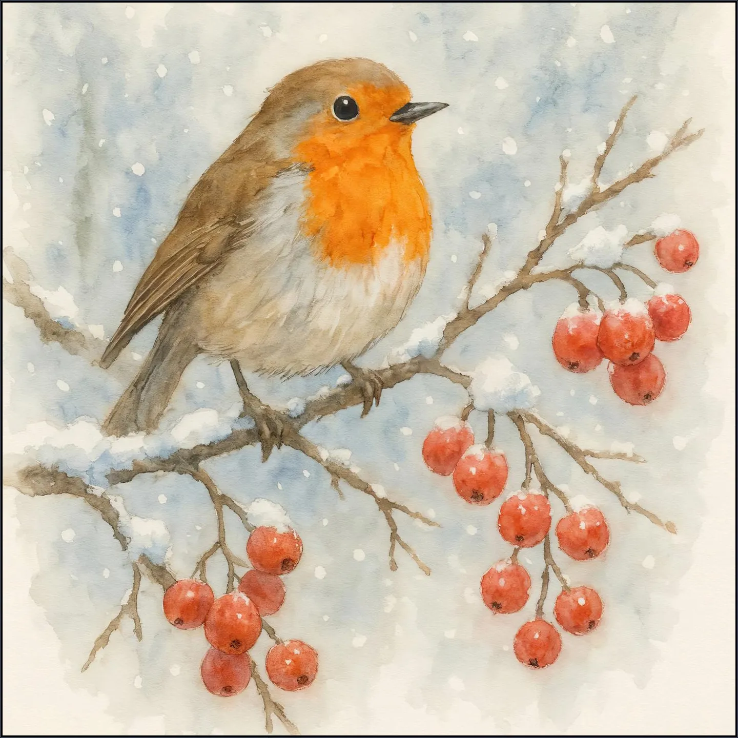 A Robin in Winter