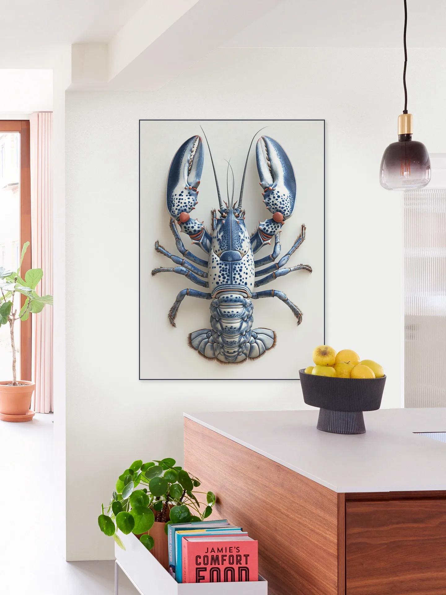 Delft Blue Lobster - White