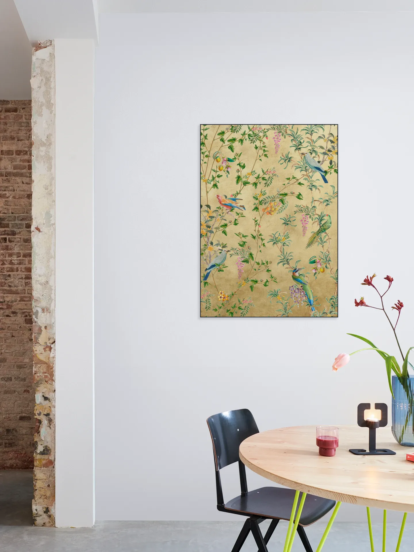 Vintage Birds and Climbing Vines