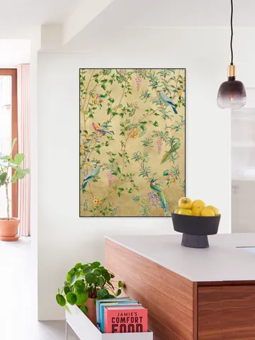 Vintage Birds and Climbing Vines